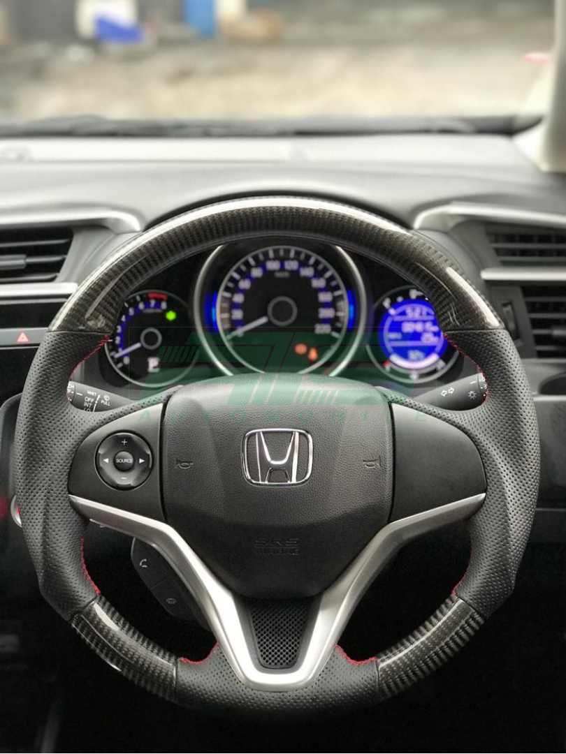 Carbon Fiber Steering Wheel Honda Jazz GK